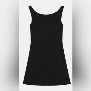 Theory ballerina neck Black Sleeveless mini Dress
